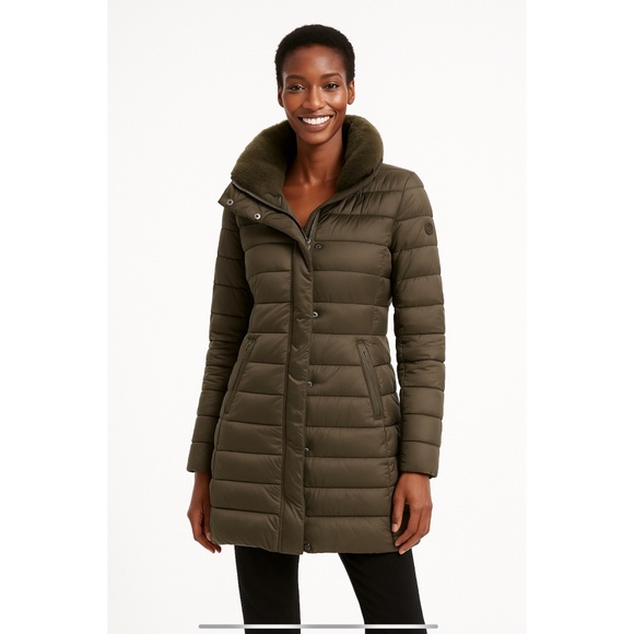 Tuckernuck Save the Duck Ultra Light Puffer Coat  Vegan Down Lightweight Brown S - Picture 1 of 13